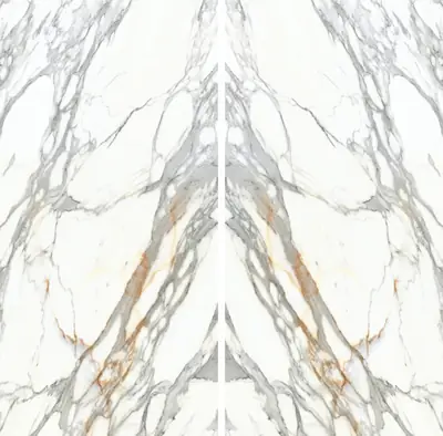 Đá nung kết vân Calacatta vàng, 160 × 320 cm, dày 12 mm