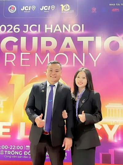 Lễ ra mắt JCI Hà Nội, cộng đồng doanh nhân trẻ quốc tế.